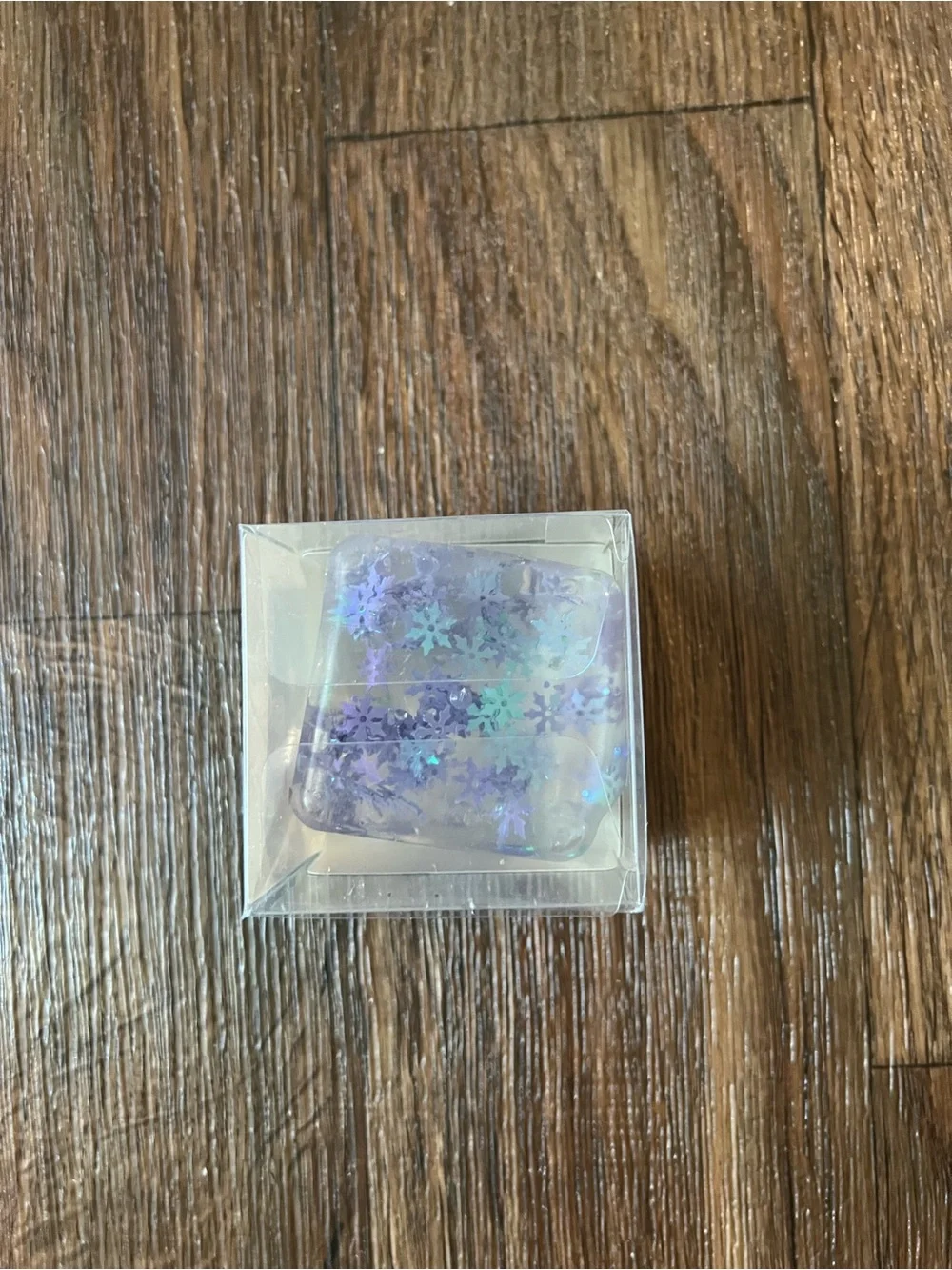 💜Purple Snowflake Glitter Squeeze Ball Fidget Toy 💜